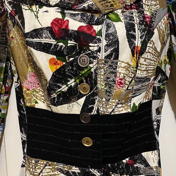 Alberto Makali Tropical Print Women's Jacket Size 12 - Picture 3 of 13